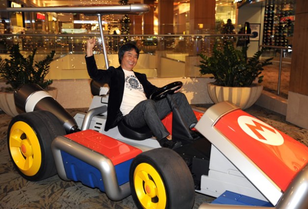 Shigeru Miyamoto in Mario Kart