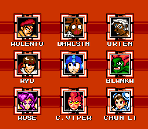 Street Fighter X Mega Man - Jefes