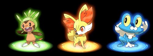 Pokemones iniciales Pokemon X & Pokemon Y