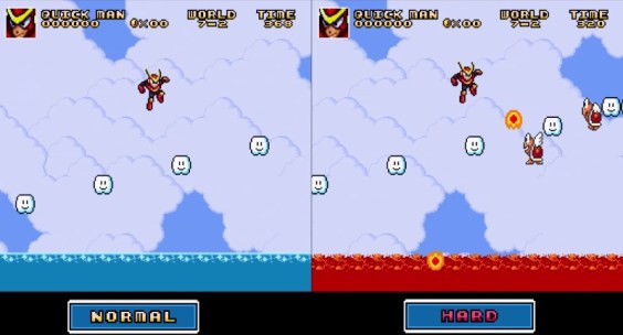 Super Mario Bros Crossover 3.0 - Direrencia entre Normal y Hard