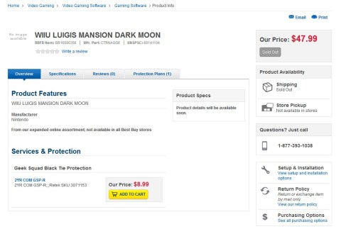 Luigi's Mansion Dark Moon - Wii U