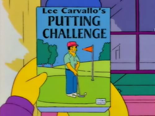 Simpsons - Lee Carvallo's Putting Challenge