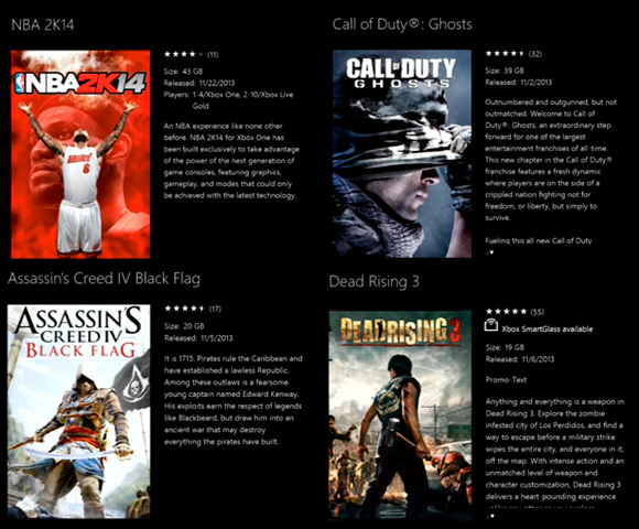 Xbox One - Tamaño instalacion de sus juegos