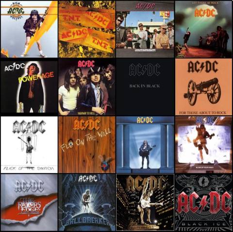 AC-DC - Albumes
