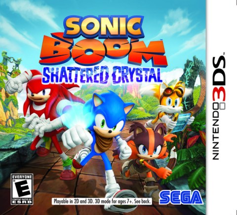 Sonic Boom Shattered Crystal - 3DS Box Art