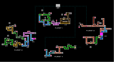 Xeodrifter (3DS) - Mapa