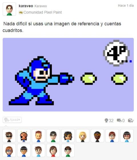 Pixel Paint - Mega Man NES (Miiverse Ajas)
