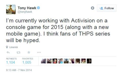 Tony Hawk Twitter