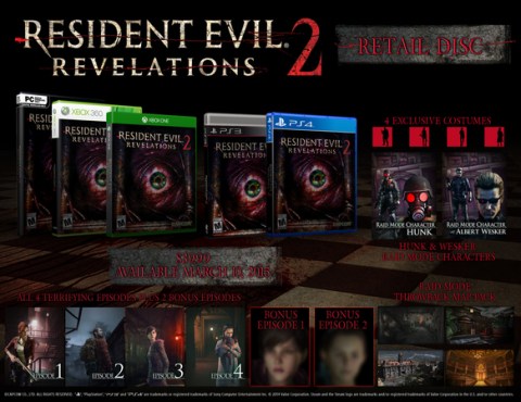 Resident Evil Revelations 2 - Contenido extra version fisica