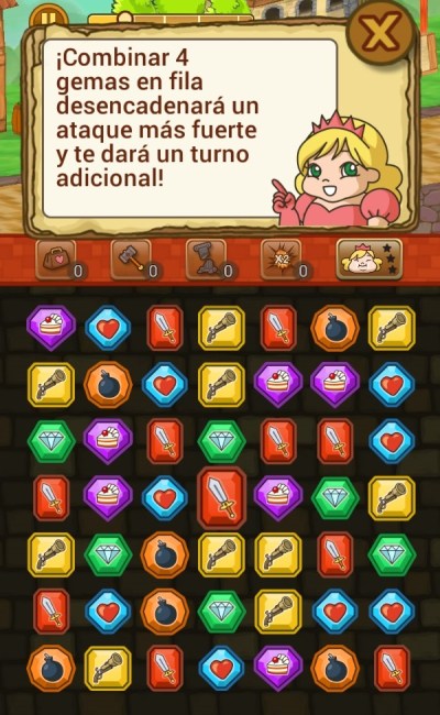 El gameplay básicamente consiste en intercambiar dos figuras a la vez para tratar de desaparecerlas