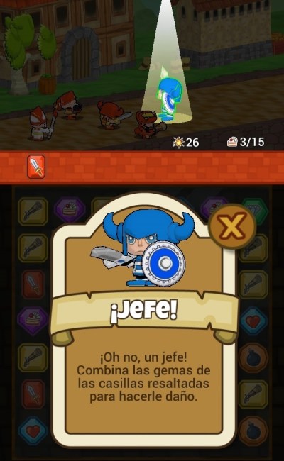 En algunos niveles tendremos que enfrentarnos a jefes muy duros que gastaran nuestros intentos