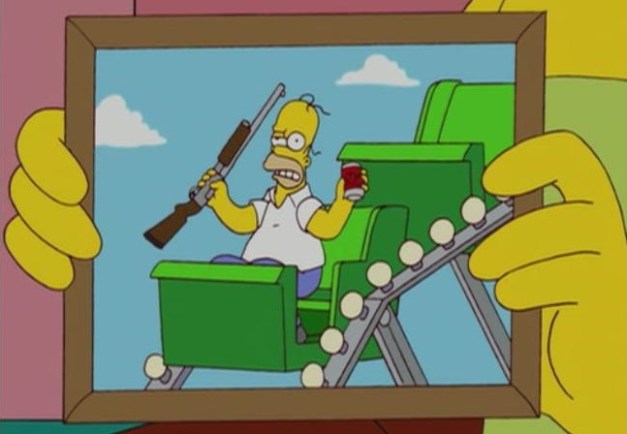 Homero Simpson - Montaña rusa