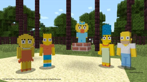 Minecraft - The Simpsons Skin Pack (Gameplay)