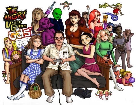 AVGN - Fan art (chicas) por Gaucelm