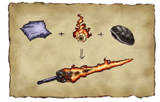 Bloodstained Ritual of the Night - Forja de armas con alquimia