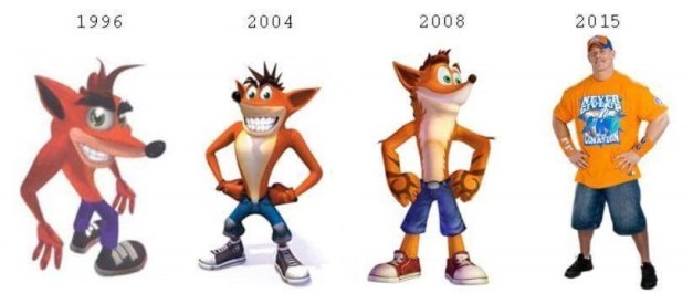 Crash Bandicoot - Evolucion John Cena